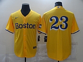Red Sox 23 Gold Nike 2021 City Connect Replica Player Cool Base Jersey,baseball caps,new era cap wholesale,wholesale hats